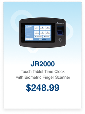 jr2000 touch tablet time clock with fingerprint scanner jr2000 touch tablet time clock with fingerprint scanner